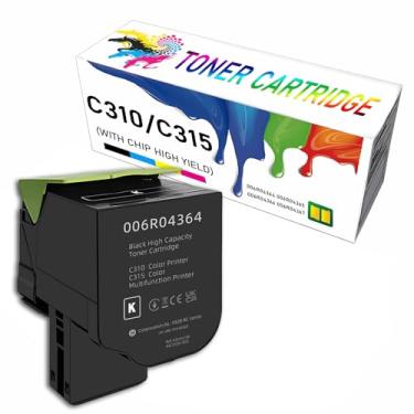 Imagem de C310/C315 0006R04364 006R04365 006R04366 006R04367 Cartucho de toner remanufaturado de alto rendimento para Xerox C310 C310DNI C310DNIM C315 C315DNI Impressoras a laser, 8 000 páginas, preto-1 pacote