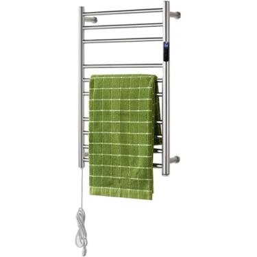 Imagem de Toalheiro Térmico Grande Redondo Inox Bivolt com Timer Embutido - Kzi (Fio Lado Direito, Grande)