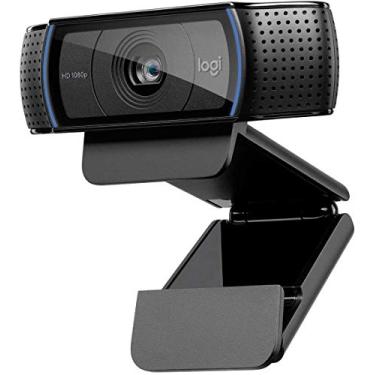 Imagem de Logitech Webcam C920e / C920 HD, chamadas e gravação de vídeo Full HD 1080p, áudio estéreo duplo, streaming de jogos - Preto