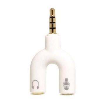 Imagem de Adaptador Áudio Headset Dupla Entrada Fone Microfone P2 X P3 - Ketchup