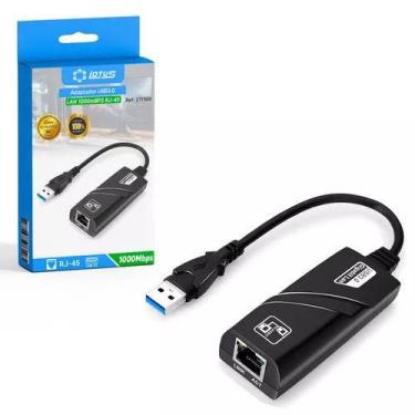 Imagem de Adaptador Usb P Rj45 1000mbps Pc Note Tv B LT-1168 - Rhos
