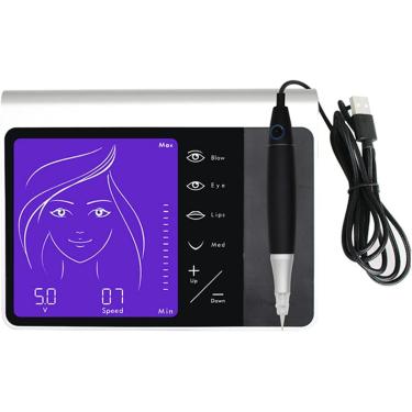 Imagem de Touch Screen P Premium Charming Kit de Máquina de Maquiagem Permanente Sobrancelha Lip Eyeliner Máquina Micropigmentação Dermógrafo Bateria Recarregável, Prata