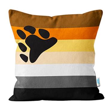 Imagem de Almofada Bandeira Orgulho Lgbt Pride Varias Estampas Decorativa 40x40 (Urso)