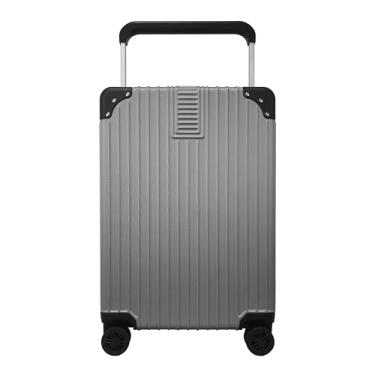 Imagem de Mala Rígida De Fibra 360° Tamanho Bordo - Gladiador Wide (Cinza)