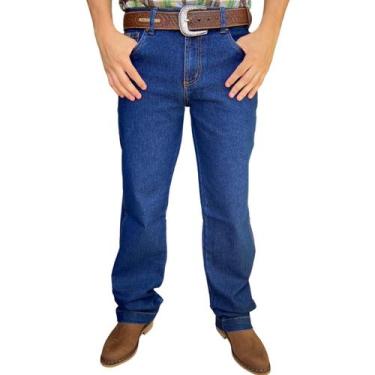 Imagem de Calça Country Masculina Tradicional Reta Jeans C/ Lycra Agro - Pura Ra