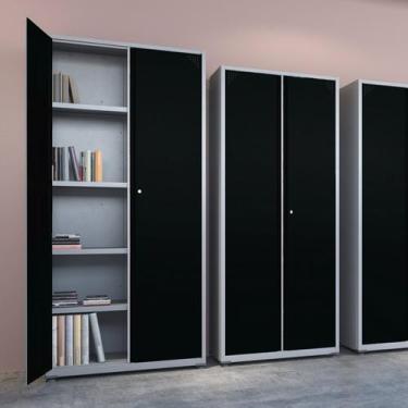 Imagem de Armário para Escritório 2 Portas 4 Prateleiras Aço AP402SL - Pandin Mó