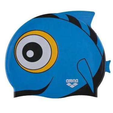 Imagem de Touca Para Natação Junior Awt Fish Cap Arena, Azul