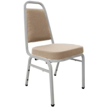 Imagem de Cadeira Empilhável para Auditórios Linha Hotel Plus Bege - Design Offi