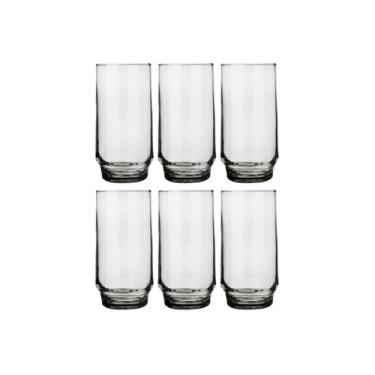 Imagem de Kit 6 Copos Lights 410ml Drinks Vidro Transparente Nadir - NADIR FIGUE