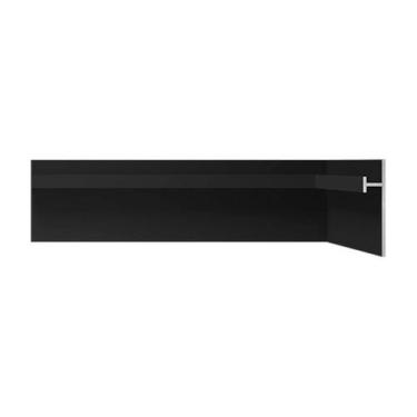 Imagem de Rodapé invertido de alumínio Santa Luzia Neo Preto 3cm x 14mm x 3,0m, 
