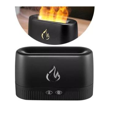 Imagem de Umidificador Difusor Aromatizador Ar E Óleo Simulação Chamas