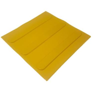 Imagem de Piso Tátil Direcional PVC Amarelo 16peças 25x25cm Nbr9050 - Marwell in