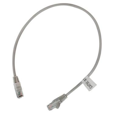 Imagem de Patch Cord UTP Cat5e 100% Cobre 0,5m Flexível Homologado Anatel - Cinz