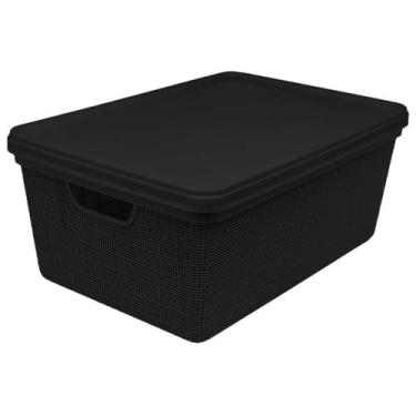 Imagem de Cesta Caixa Organizadora de Objetos 15L Organizador Jaguar Juta Multiu