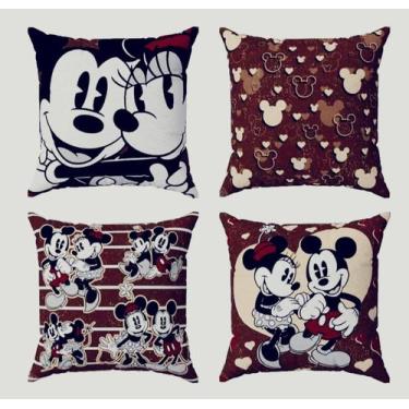 Imagem de Kit 4 Capas Decorativas Personalizadas Luxo Casa Minnie Mouse - Gabi F