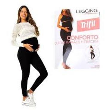 Imagem de Calça Legging Gestante Trifil (C05215/5215)., Preto, G