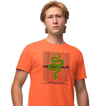 Imagem de Camisa Camiseta Masculina Estampada Venomous 100% Algodão Fio 30.1 Pen