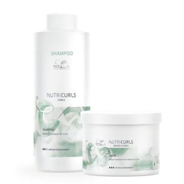 Imagem de Wella Professionals Nutricurls Shampoo 1L+Máscara 500ml