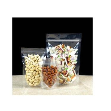 Imagem de Saco Stand Up Pouch Transparente 10x15+3 Fecho Zip Com 50 Un - FS/IMPO