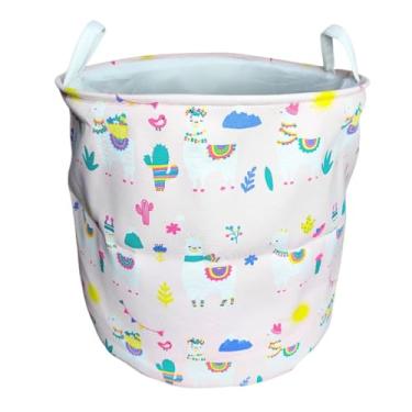 Imagem de Cesto Organizador Multiuso Dobrável Roupa Suja Brinquedos Tamanho Grande 42 x 45 cm Resistente Temático Utilidade Para Casa Inteira (LHAMAS)