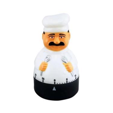 Imagem de Temporizador Timer de Cozinha Manual Cozinheiro 60min - Kehome