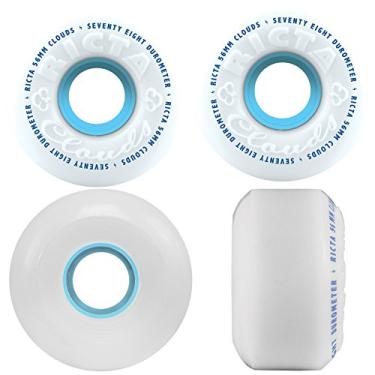 Imagem de Ricta Rodas de skate branco / azul - 56 mm 78a (conjunto com 4)