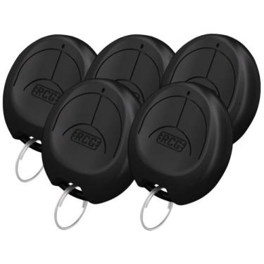 Imagem de Kit 05 Controle Remoto Portão Alarme Trigger RCG 433 Chaveir