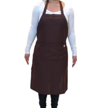 Imagem de Avental de Frente com bolso Oxford - Bazar Neves, Marrom