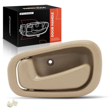 Imagem de A-Premium Maçaneta interna do lado do motorista dianteiro ou traseiro compatível com Toyota Corolla 1998-2002 e Chevrolet Prizm 1998-2002, bege, substituição # 6920602050E0