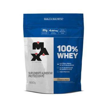 Imagem de Whey protein 100% max titanium, Morango