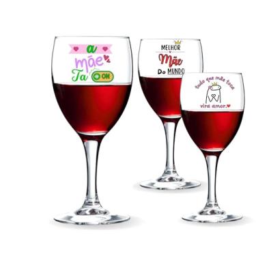 Imagem de 1 Taça De Vinho 340ml Personalizadas Dia Das Mães Vidro Presente Criativo Aniversário Vinho Tinto Branco Melhor Mãe Flork Meme A Mãe Ta On (A Mãe ta On)