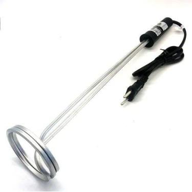 Imagem de Ebulidor Mergulhão Portátil Aquecedor Água Inox Médio 127V / 220V 1200