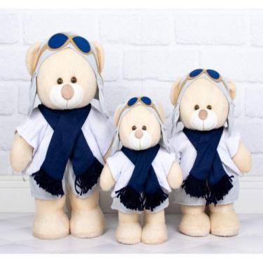 Imagem de Trio de urso aviador classico em pé - para nichos - CKD CONFECCOES, Br