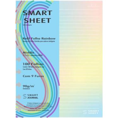 Imagem de Refil Caderno Discos Inteligente 90g Rainbow 100 Folhas M - Best