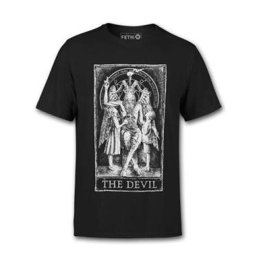 Imagem de Camiseta TAROT - Arcano Maior THE DEVIL - Feth, M Babylook