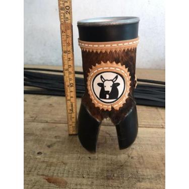 Imagem de Copo Pé De Boi Natural Caneca Aluminio Cavalgada Passeios Campo Fazend