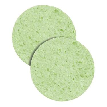 Imagem de Esponja Celulose Facial Ricca Verde C/2 Un - BELLIZ COMPANY