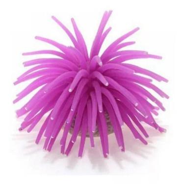 Imagem de Enfeite De Silicone Anêmona Artificial Para Aquários Lilas - Ace Pet