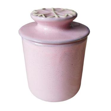 Imagem de Manteigueira Francesa em Cerâmica - Lumar, Rosa Ice Cream