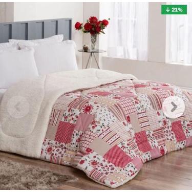 Imagem de Coberdrom Casal Queen Winter 100% Algodão / Sherpa 01 Peça - Floral Ma