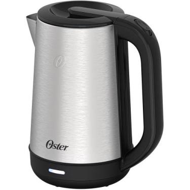 Imagem de Chaleira Elétrica Oster Inox 2L Ultra, Inox e Preto, 110V
