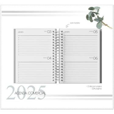 Imagem de Miolo impresso Agenda diária 2025 - 2 dias por página - person papelar