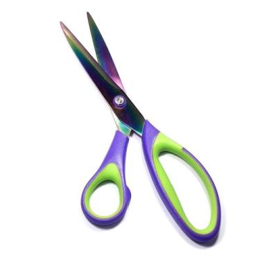 Imagem de Tesoura Titânio 21cm Cabo Plástico Para Alfaite Costura e Patchwork - 