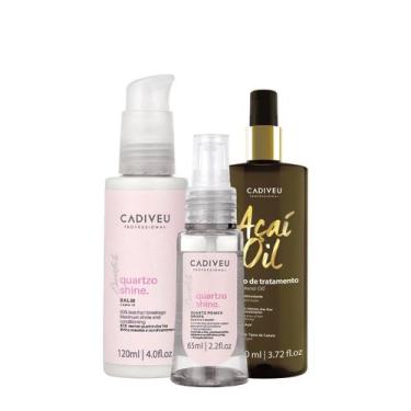 Imagem de Kit Cadiveu Professional Essentials Quartzo Shine Açaí Oil 110 Leave-i