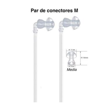 Imagem de Kit Conector Para  Aparelho Auditivo  3 tamanhos - Sem marca, M
