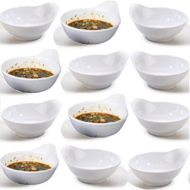 Imagem de 10 Molheiras Pote Bowl em Melamina 200ml Alça Finger Foods - Best