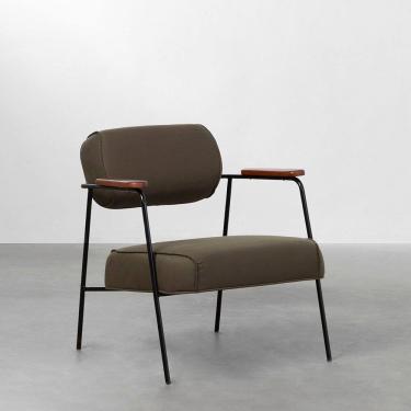 Imagem de Poltrona Hall Sarja - Verde Oliva