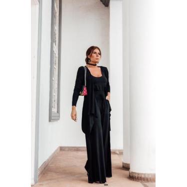 Imagem de Conjunto 3 Peças Calça Pantalona Regata Blusa Cardigan - Innvista Moda