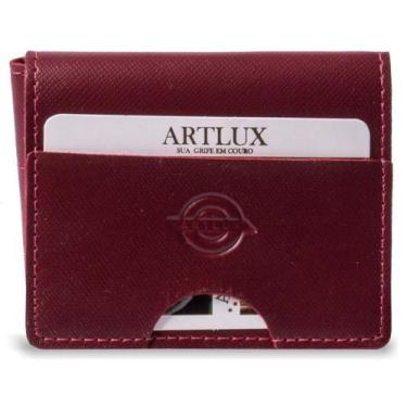 Imagem de Carteira Masculina Artlux Trifold 1546, Vermelho