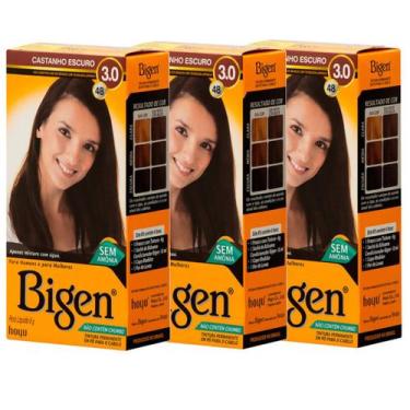 Imagem de Kit 3 Tintas Tintura Coloração Em Pó Bigen - Selecione A Cor - Cless